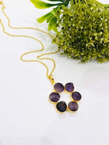 Purple Flower Pendant
